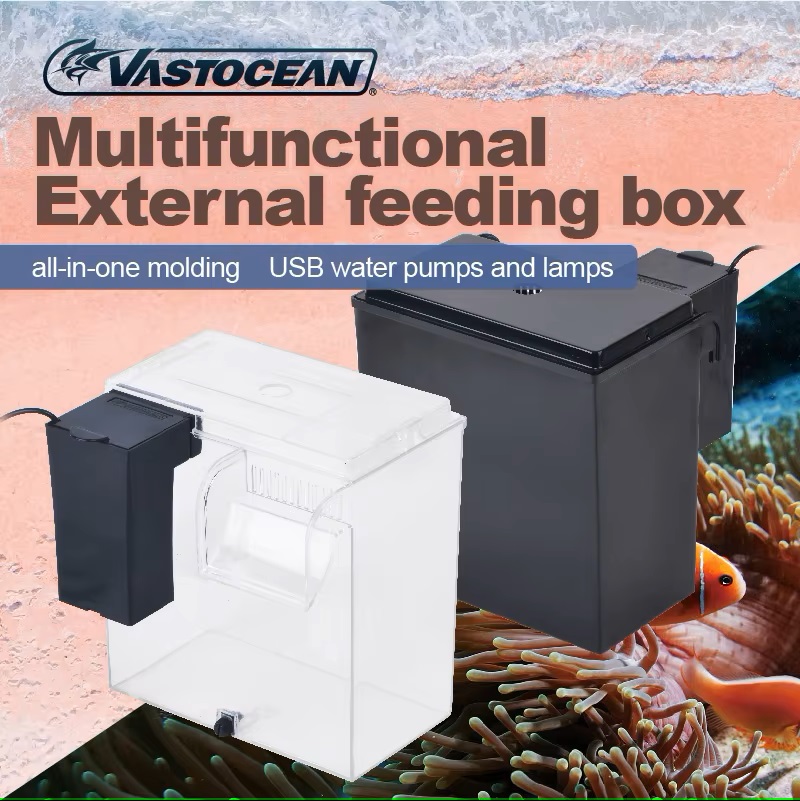 Marine Aquarium Overflow - VASTOCEAN Fish Tank External Feeding Box