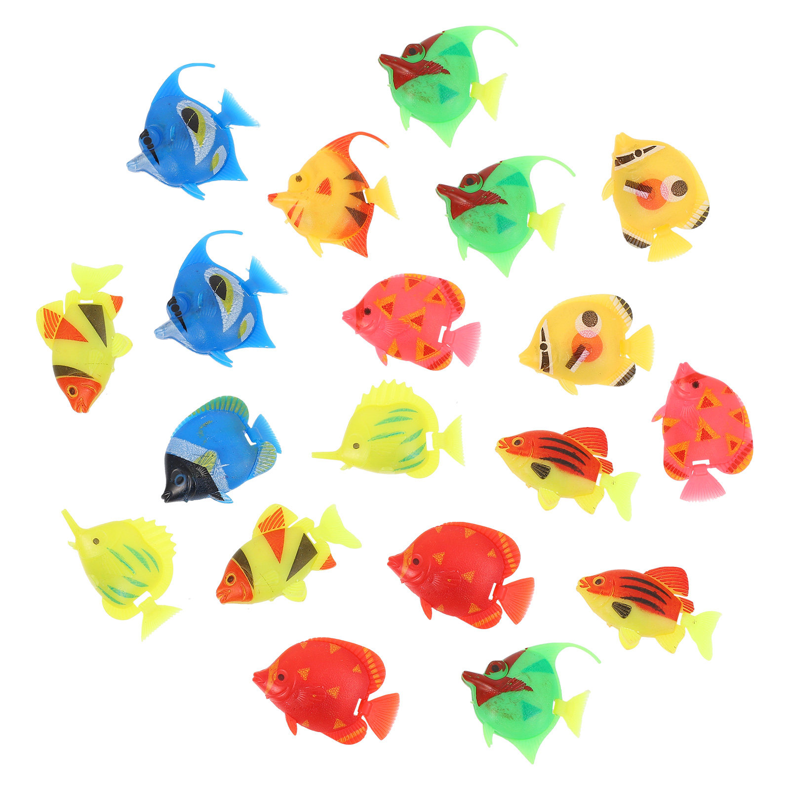 Aquarium Marine Color - 20Pcs Simulated Tropical Fish Plastic Floating