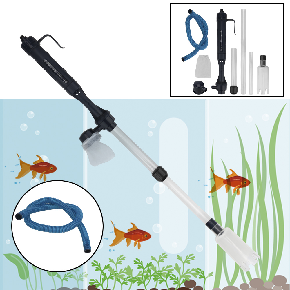 Marine Aquarium With Sump - Electric Water Change Pump Gravel Cleaner
