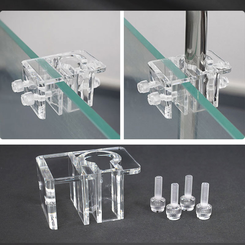 Marine Aquarium Overflow - Fish Tank Acrylic Water Pipe Clamps