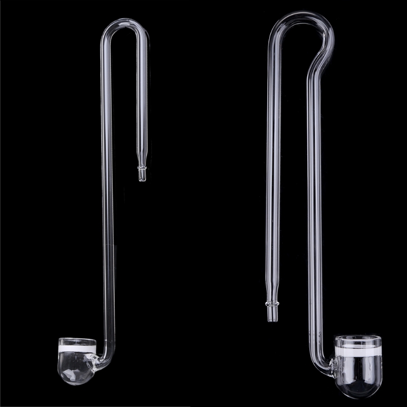 Glass CO2 Diffuser Transparent - Aquarium Marine Plants ulasan dan harga