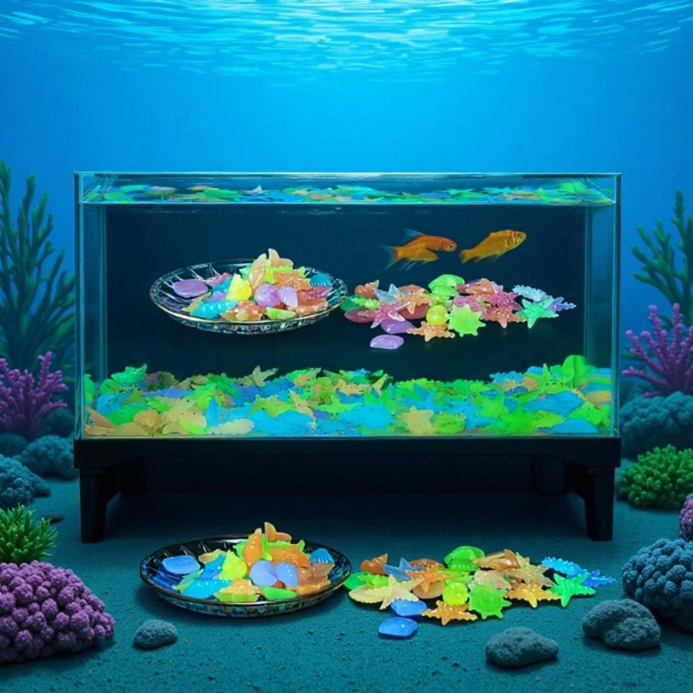 Glowing Luminous Ocean Stones  - Aquarium Marine Plants ulasan dan harga