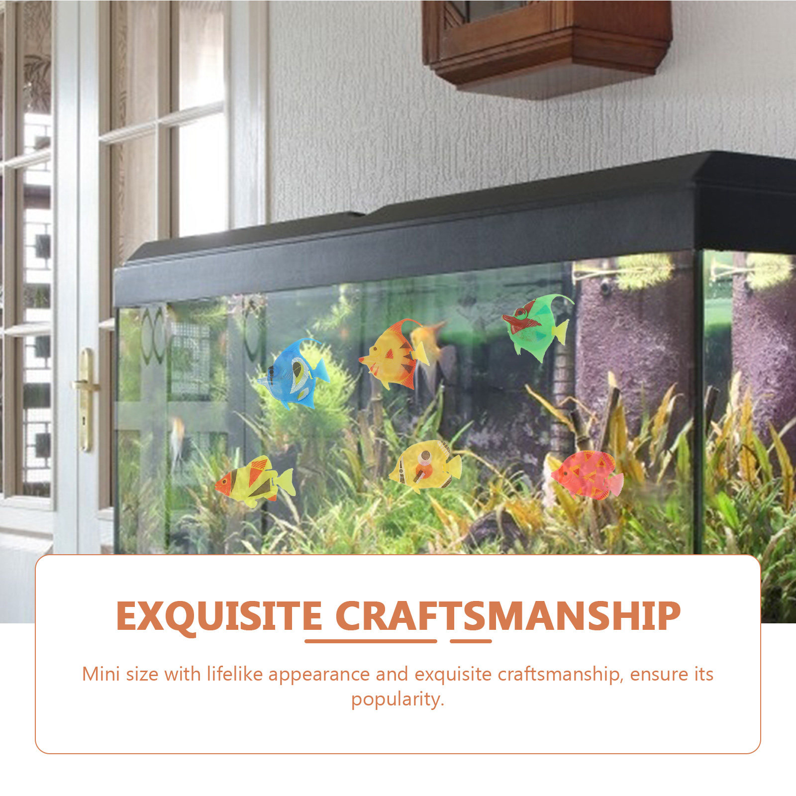 20Pcs Simulated Tropical Fish  - Aquarium Marine Color ulasan dan harga