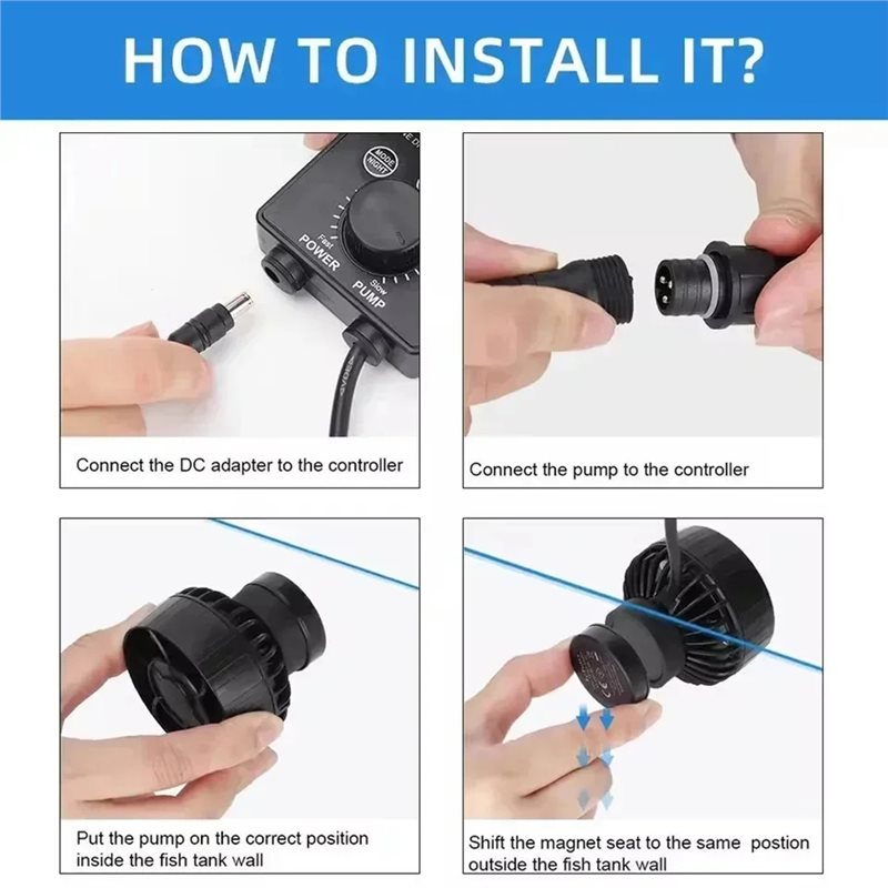 A23P SLW10 Wavemaker Silent Wa - Marine Aquarium Wave Maker ulasan dan harga