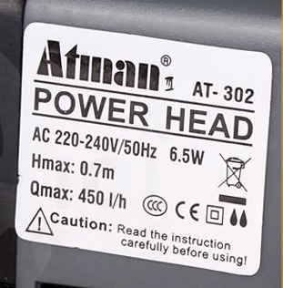 Atman AT-302 Small Submerge Pu - Aquarium Marine Color ulasan dan harga