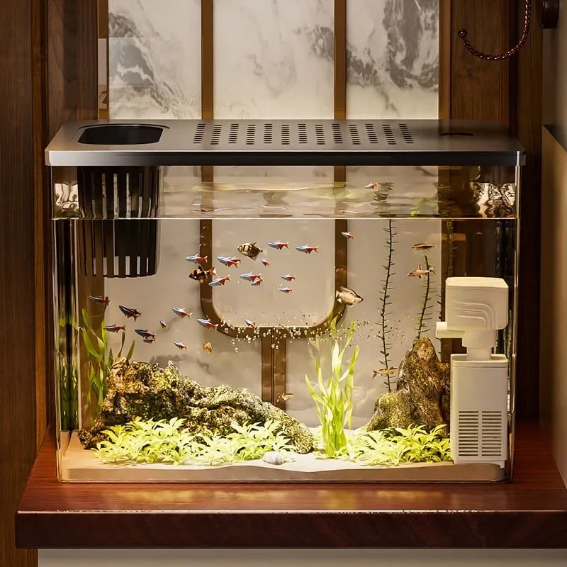 PET+ABS Fish Tank New Transpar - Marine Aquarium With Sump ulasan dan harga