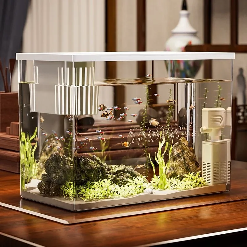 PET+ABS Fish Tank New Transpar - Marine Aquarium With Sump ulasan dan harga